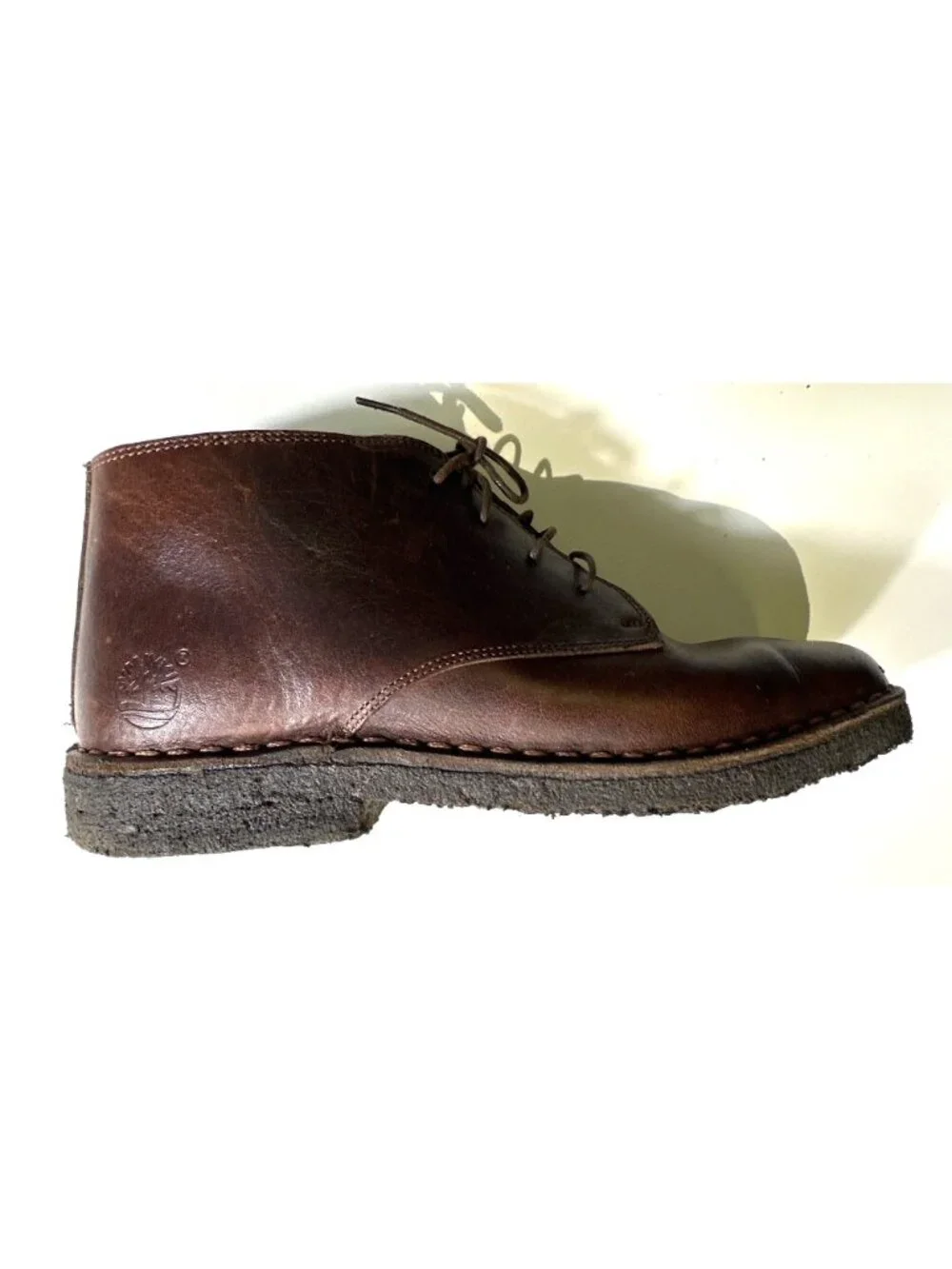 Timberland Mens Leather Chukka Boots Size 8M Brown Made In Italy